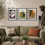Hafod Hardware A3 'Hay-On-Wye' Vintage Travel Tourism Print - By TLJ