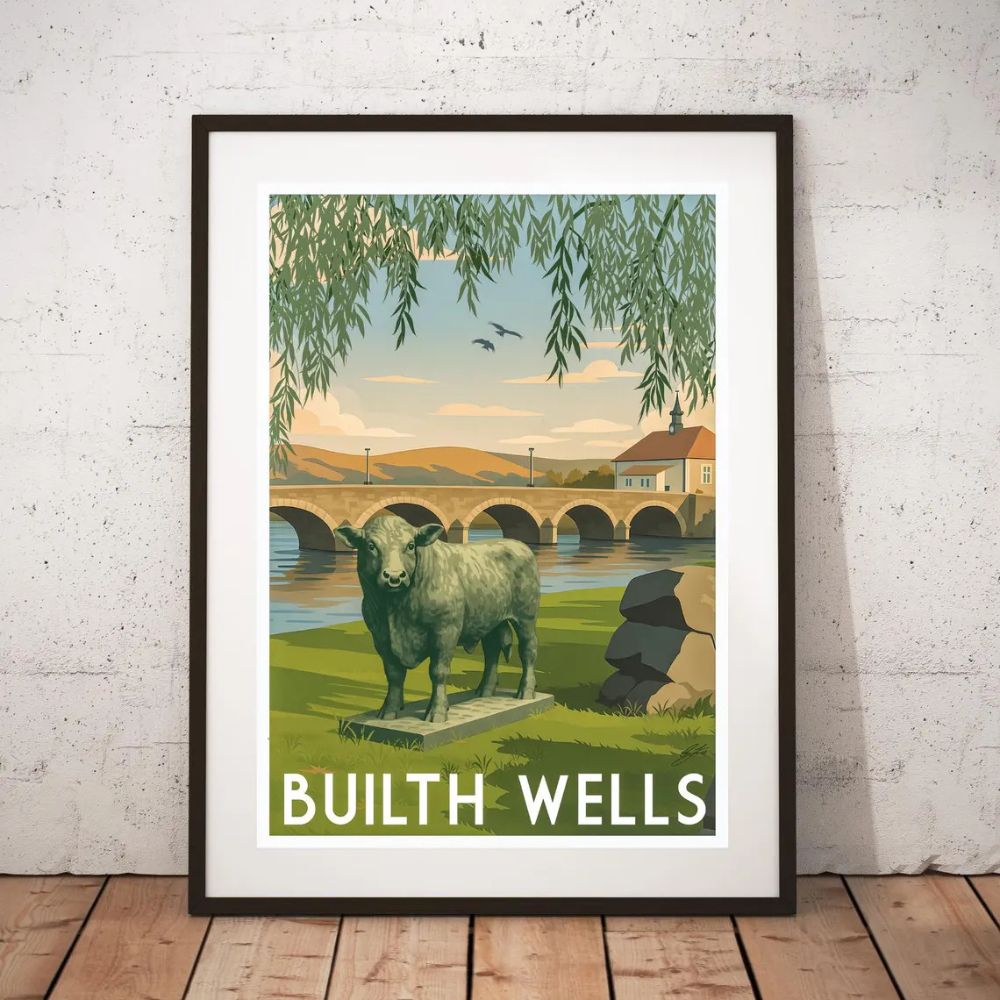 Hafod Hardware A3 'Builth' Vintage Travel Tourism Print - By TLJ