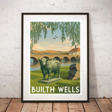 Hafod Hardware A3 'Builth' Vintage Travel Tourism Print - By TLJ