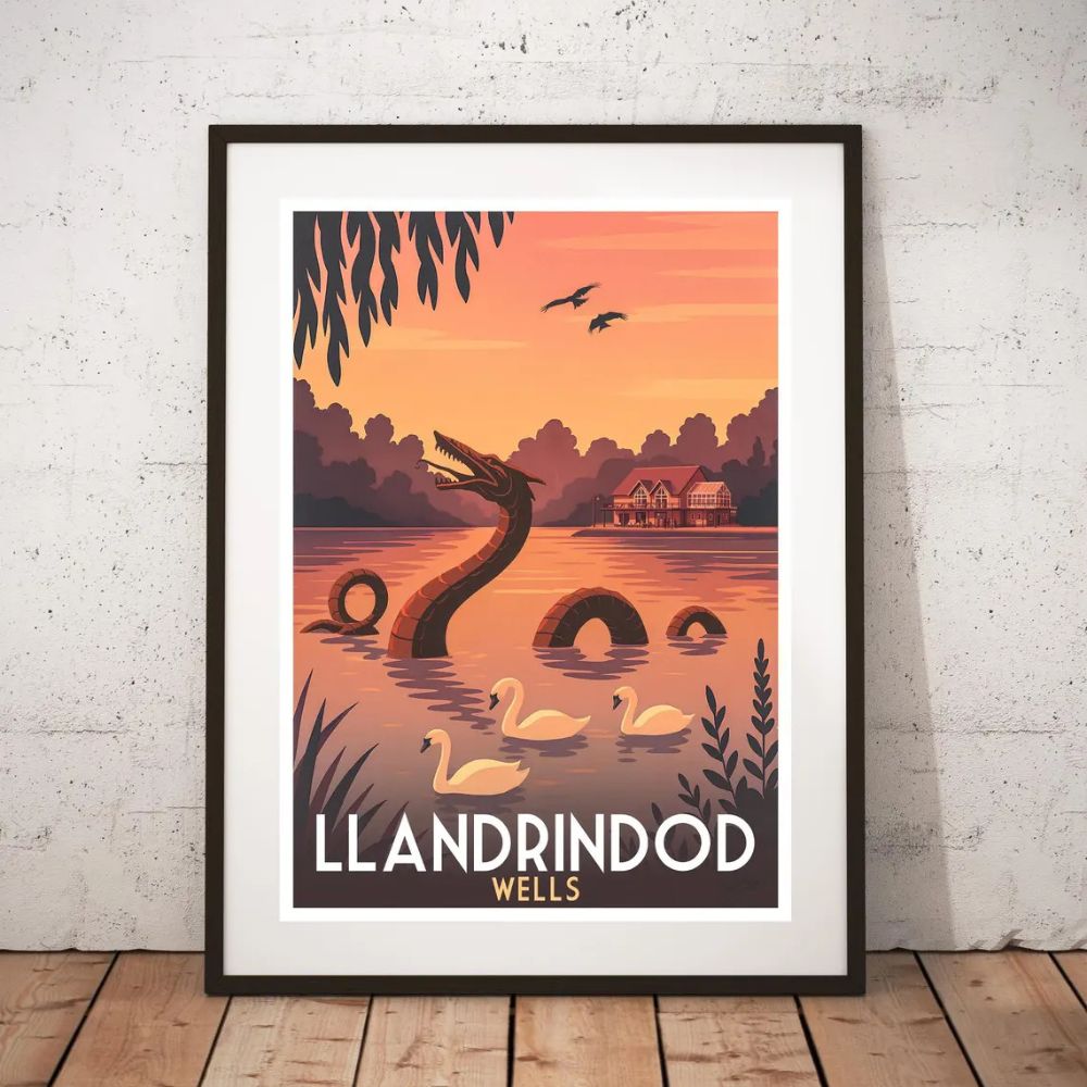 Hafod Hardware A3 'Llandrindodd' Vintage Travel Tourism Print - By TLJ