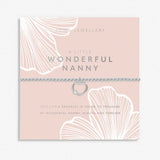 Joma Jewellery Grandmother A Little 'Wonderful Nanny' Bracelet In Silver Plating