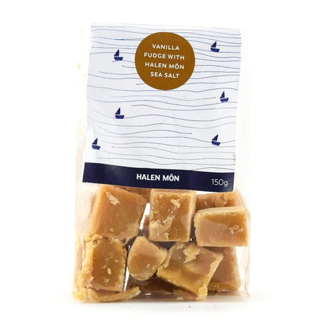 Halen Môn 150g Salted Vanilla Fudge - Old Railway Line Garden Centre