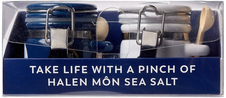 Halen Môn Twin Mini Salt & Pepper Set (Pepper Jar is Red) - Old Railway Line Garden Centre