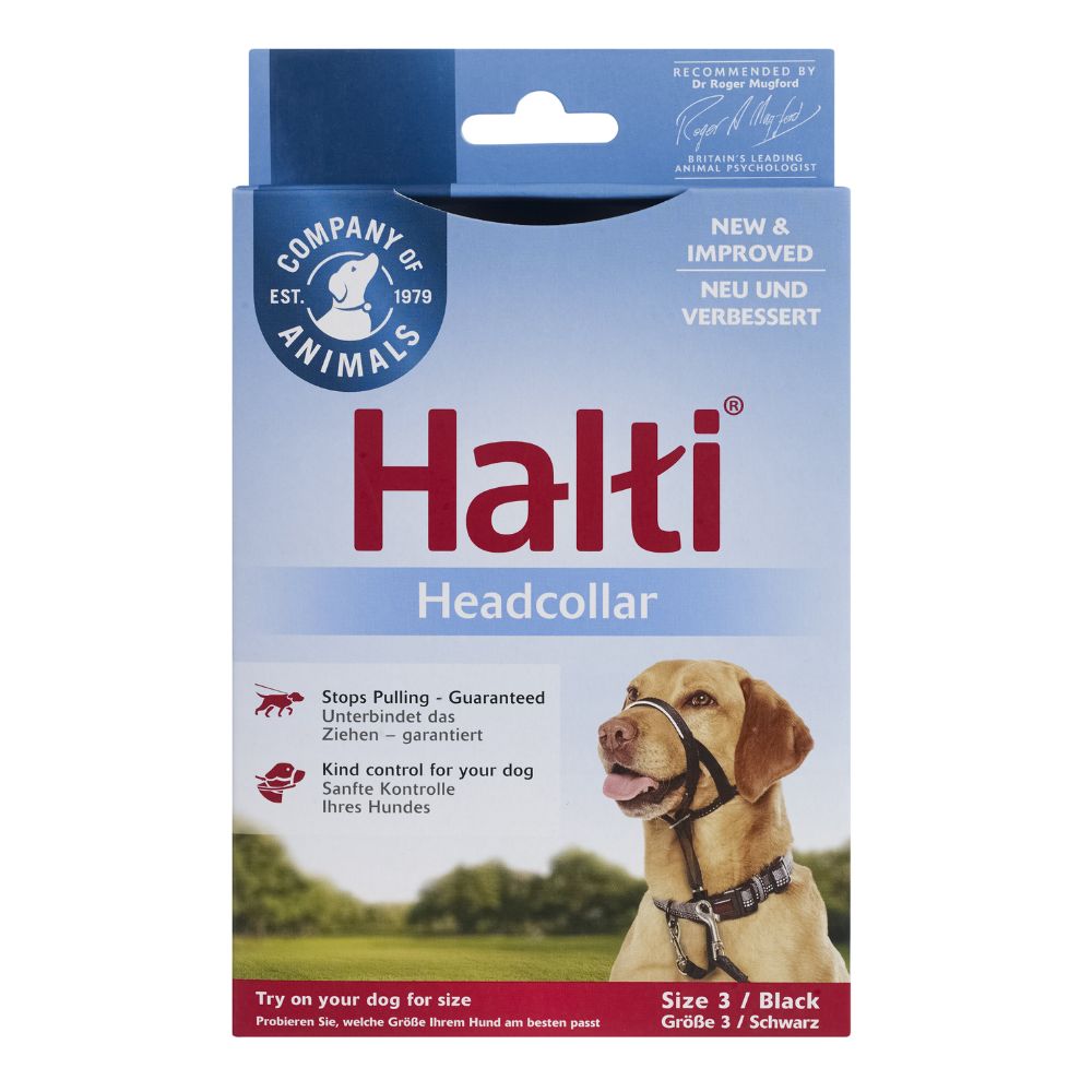 Halti Size 2 Black Dog Training Headcollar