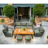 Hartman Eden 3 Seater Lounge Furniture Set - Moss Green