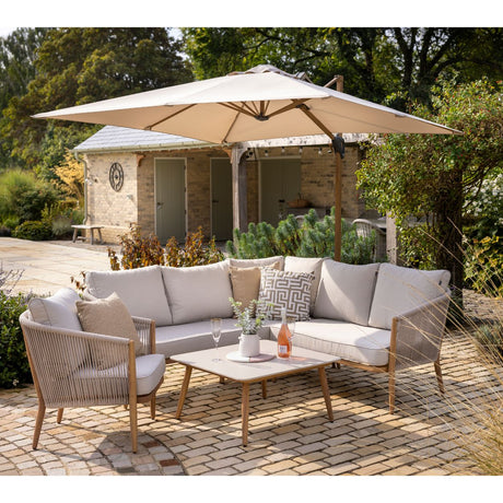 Hartman Portico 6 Seater Square Corner Casual Furniture Set - Old Railway Line Garden Centre