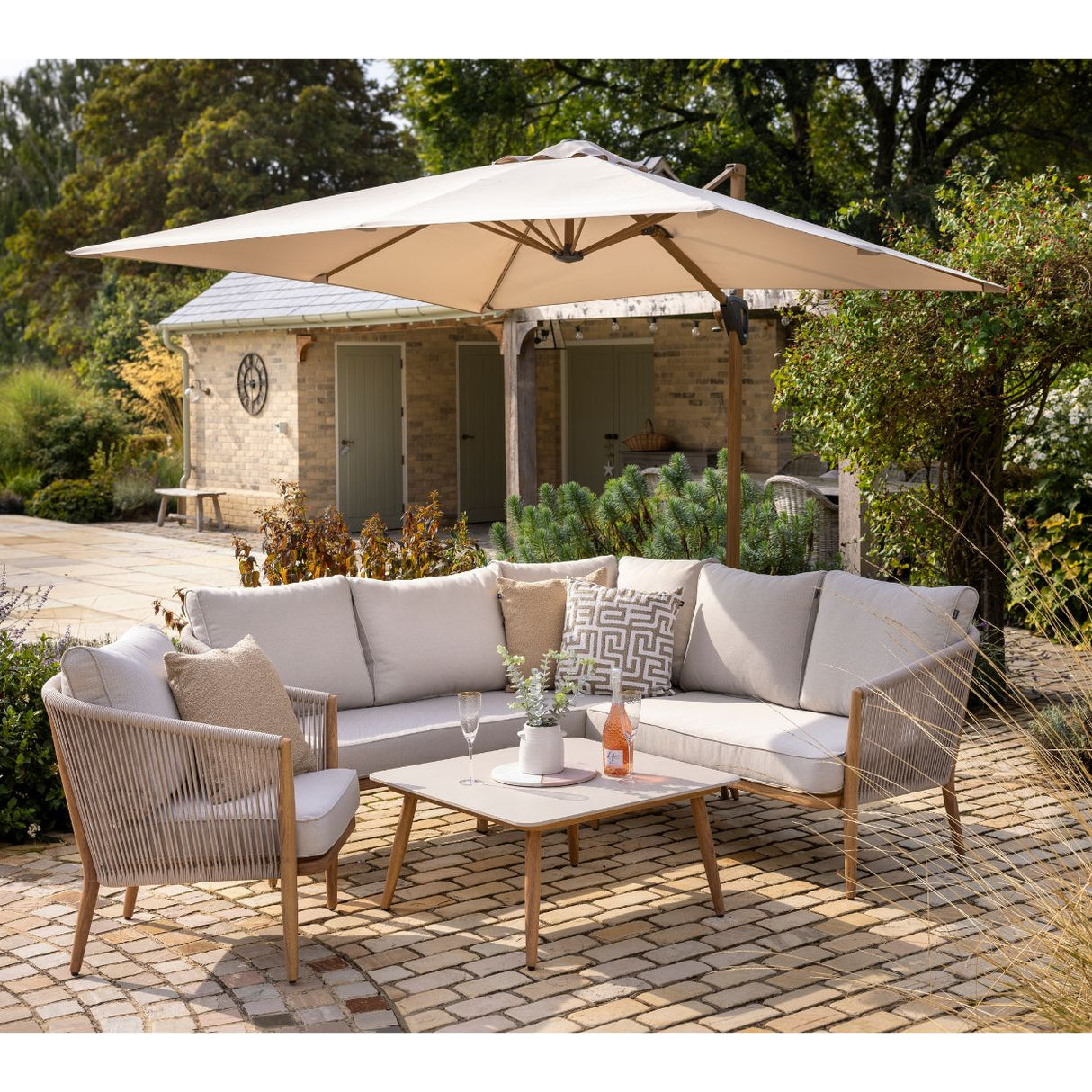 Hartman Portico 6 Seater Square Corner Casual Furniture Set