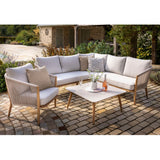 Hartman Portico 6 Seater Square Corner Casual Furniture Set