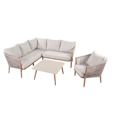 Hartman Portico 6 Seater Square Corner Casual Furniture Set