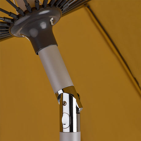 Hartman 2.7m Shanghai Round Crank & Tilt Parasol - Ochre