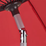 Hartman 2.7m Shanghai Round Crank & Tilt Parasol - Red Coral