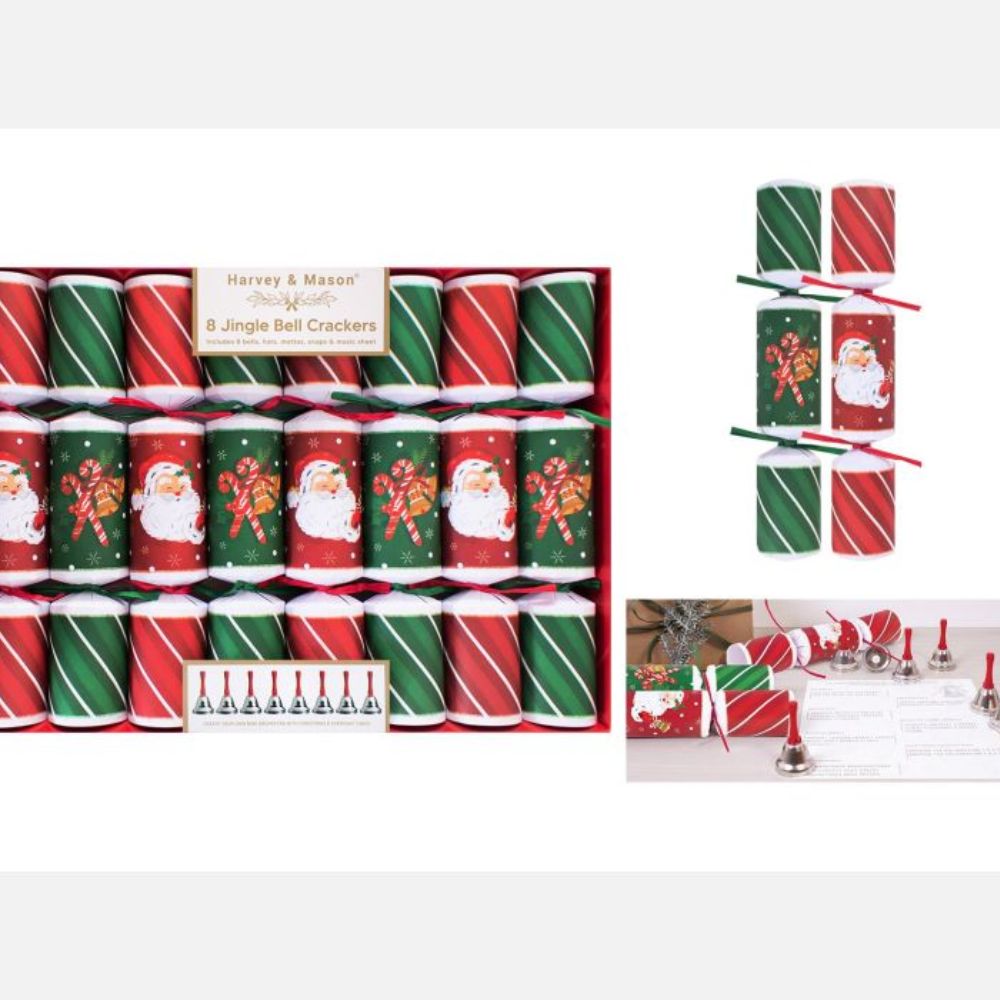 Harvey & Mason 12" Jingle Bells Crackers