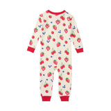 Hatley Baby Summer Berries Cotton Sleeper Romper - Age 3-6 Months - Old Railway Line Garden Centre