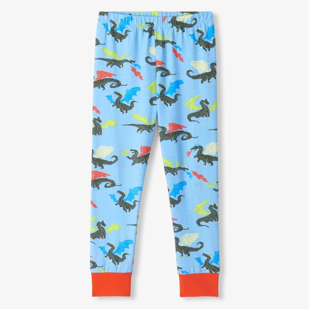 Hatley Boys Dragons Cotton Pyjama Set 3T