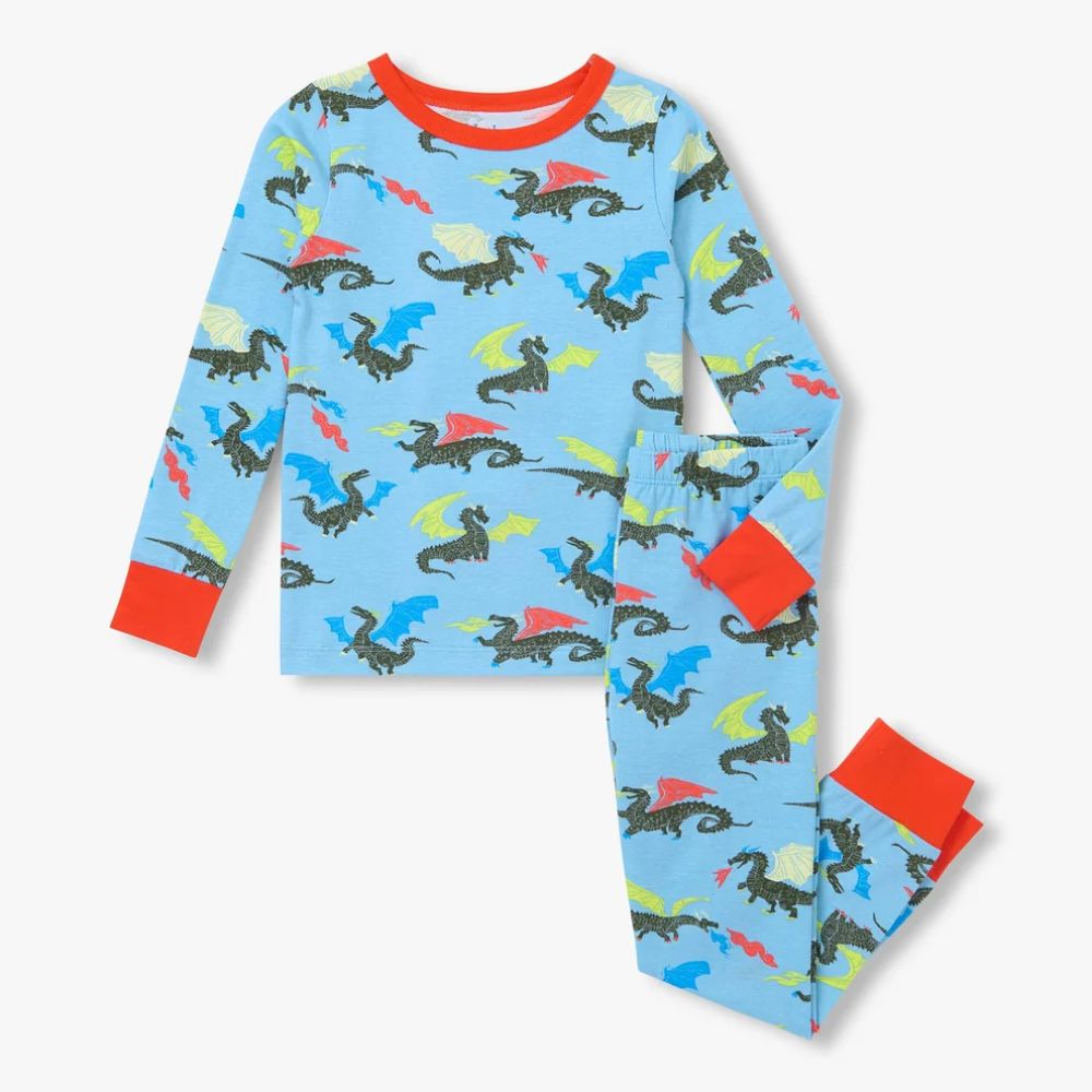 Hatley Boys Dragons Cotton Pyjama Set 5T