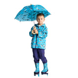 Hatley Colour Changing Shark Party Zip-Up Raincoat - Age 4