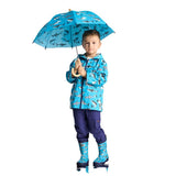 Hatley Colour Changing Shark Party Zip-Up Raincoat - Age 5 - Old Railway Line Garden Centre