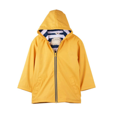 Hatley Kids Yellow Zip-Up Raincoat - Age 5 - Old Railway Line Garden Centre