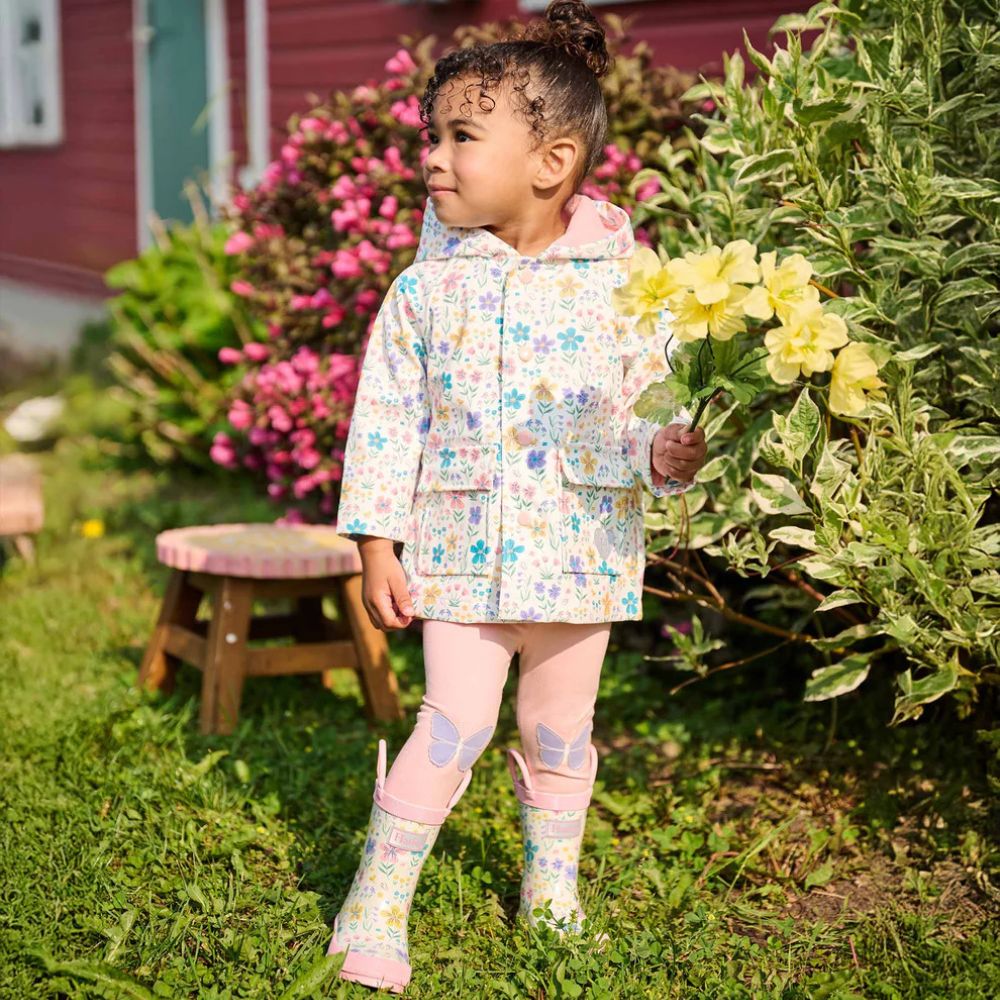 Hatley Little Garden Chicks Button-Up Raincoat - Age 3