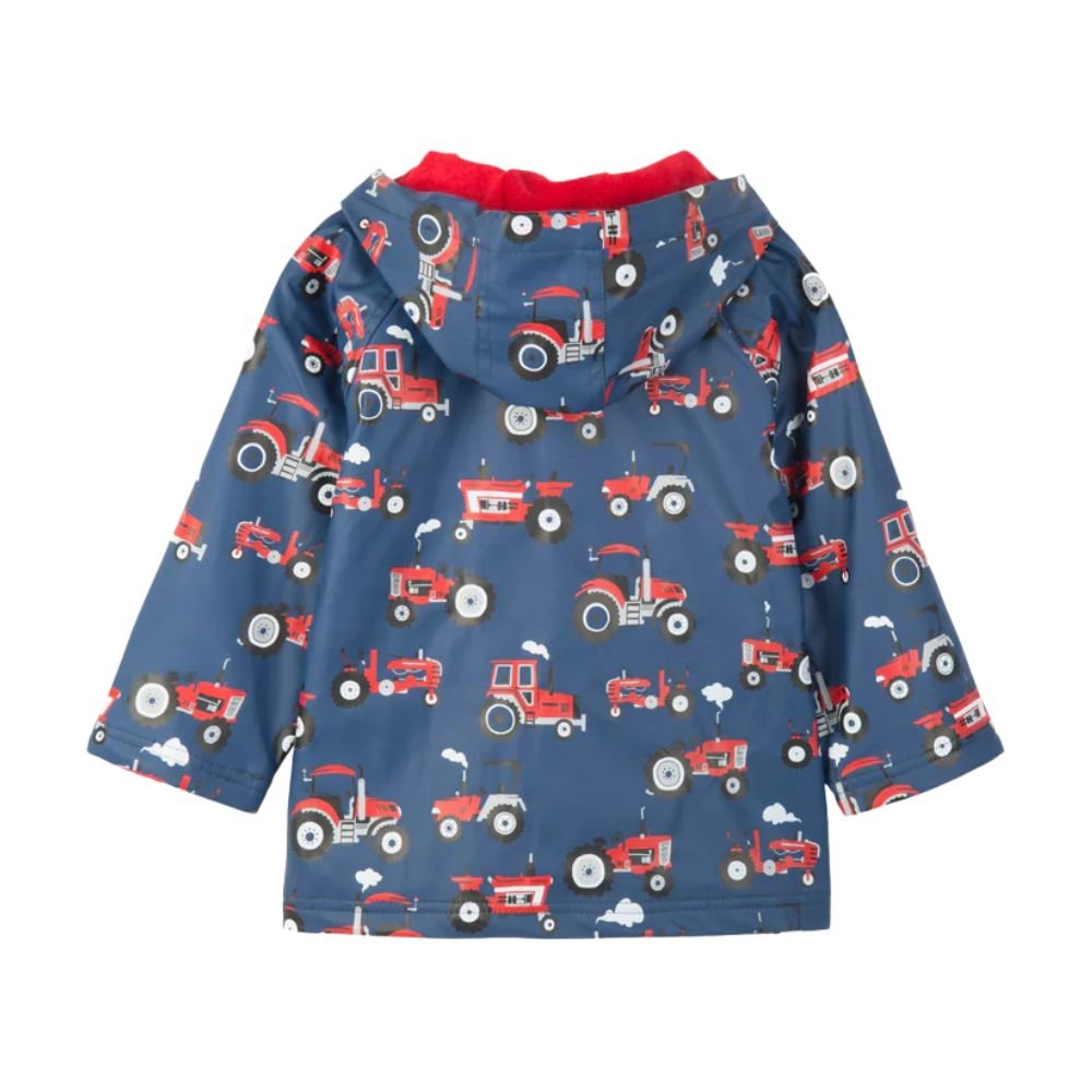 Hatley Red Farm Tractors Raincoat - Age 3 - Old Railway Line Garden Centre