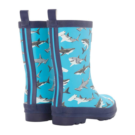 Hatley Shark Party Matte Toddler Wellies - Size 9