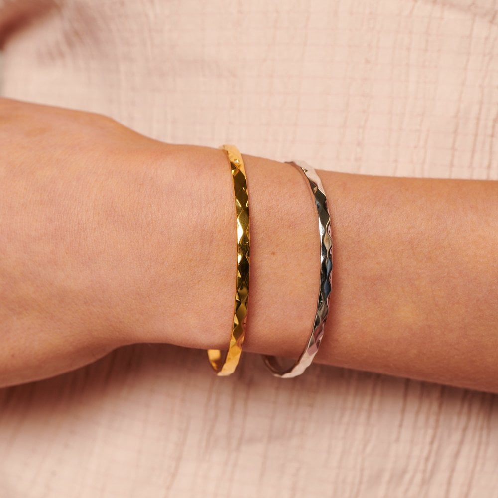 Hot Diamonds 60mm Harlequin Bangle - Gold