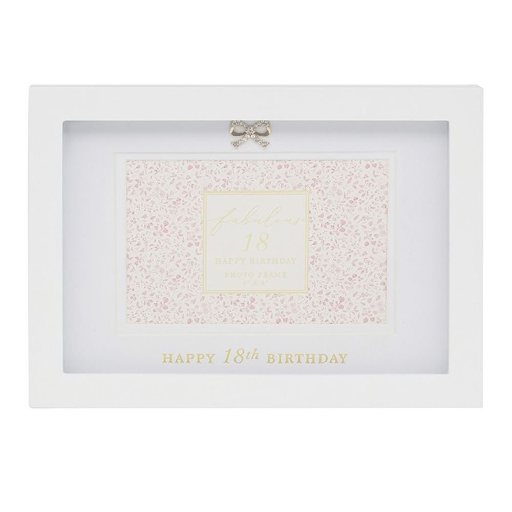 Hearts Design 4x6 18th Birthday Photo Frame - Old Railway Line Garden Centre