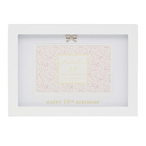 Hearts Design 4x6 18th Birthday Photo Frame - Old Railway Line Garden Centre