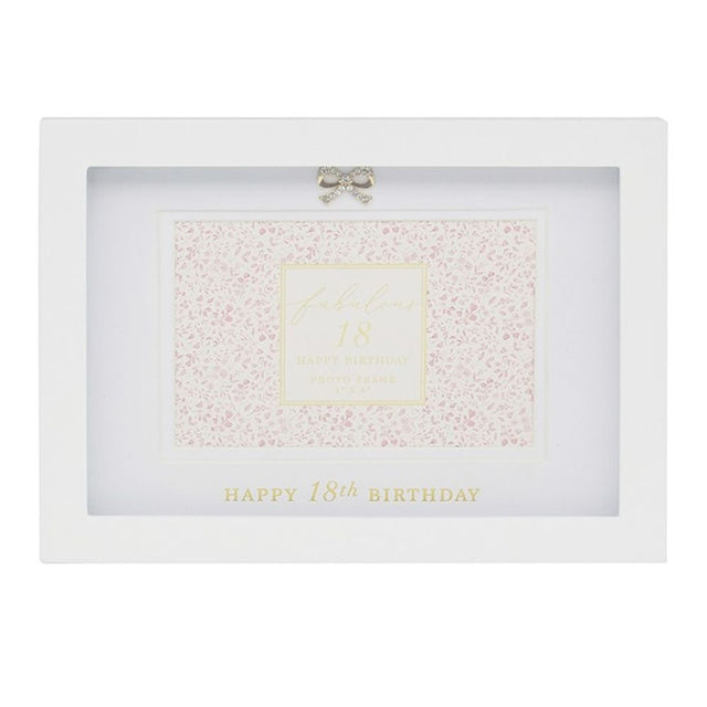 Hearts Design 4x6 18th Birthday Photo Frame - Old Railway Line Garden Centre
