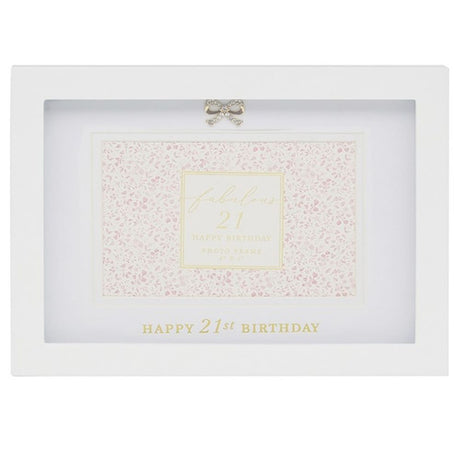 Hearts Design 4x6 21st Birthday Photo Frame - Old Railway Line Garden Centre