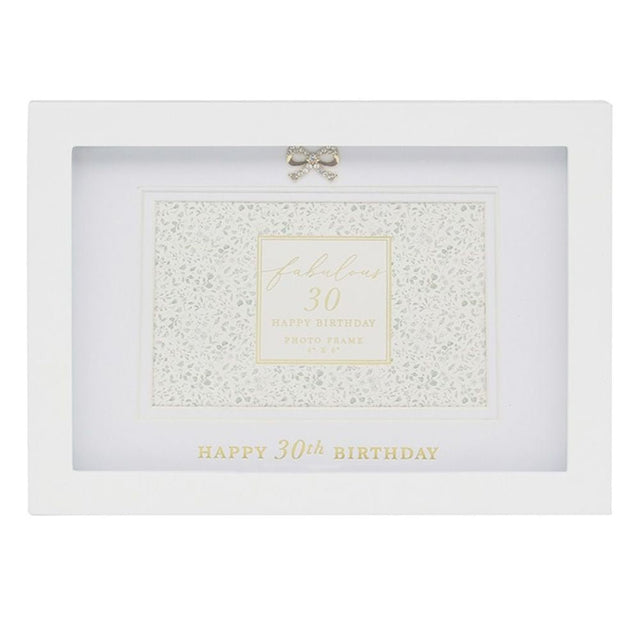 Hearts Design 4x6 30th Birthday Photo Frame - Old Railway Line Garden Centre