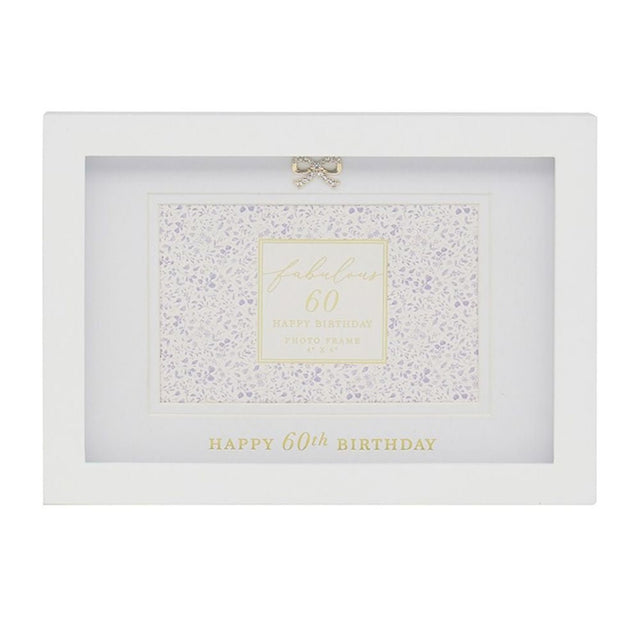 Hearts Design 4x6 60th Birthday Photo Frame - Old Railway Line Garden Centre