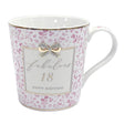 Hearts Design 9cm 18th Fabulous Birthday Mug - Old Railway Line Garden Centre