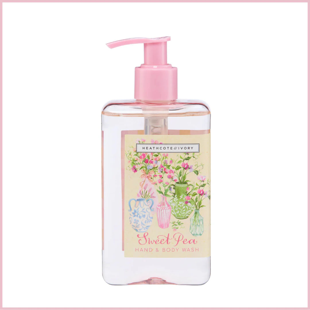Heathcote & Ivory 250ml Sweet Pea Hand & Body Wash