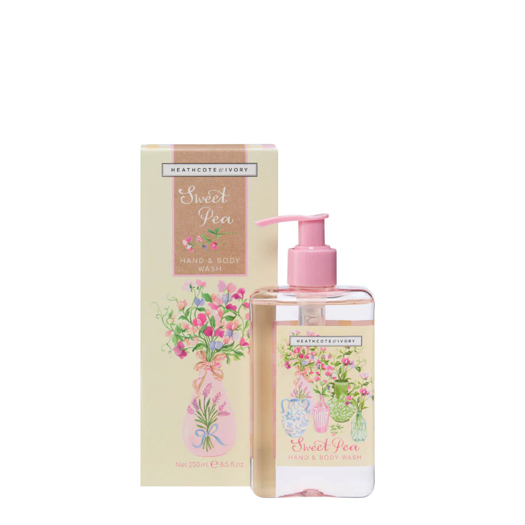 Heathcote & Ivory 250ml Sweet Pea Hand & Body Wash