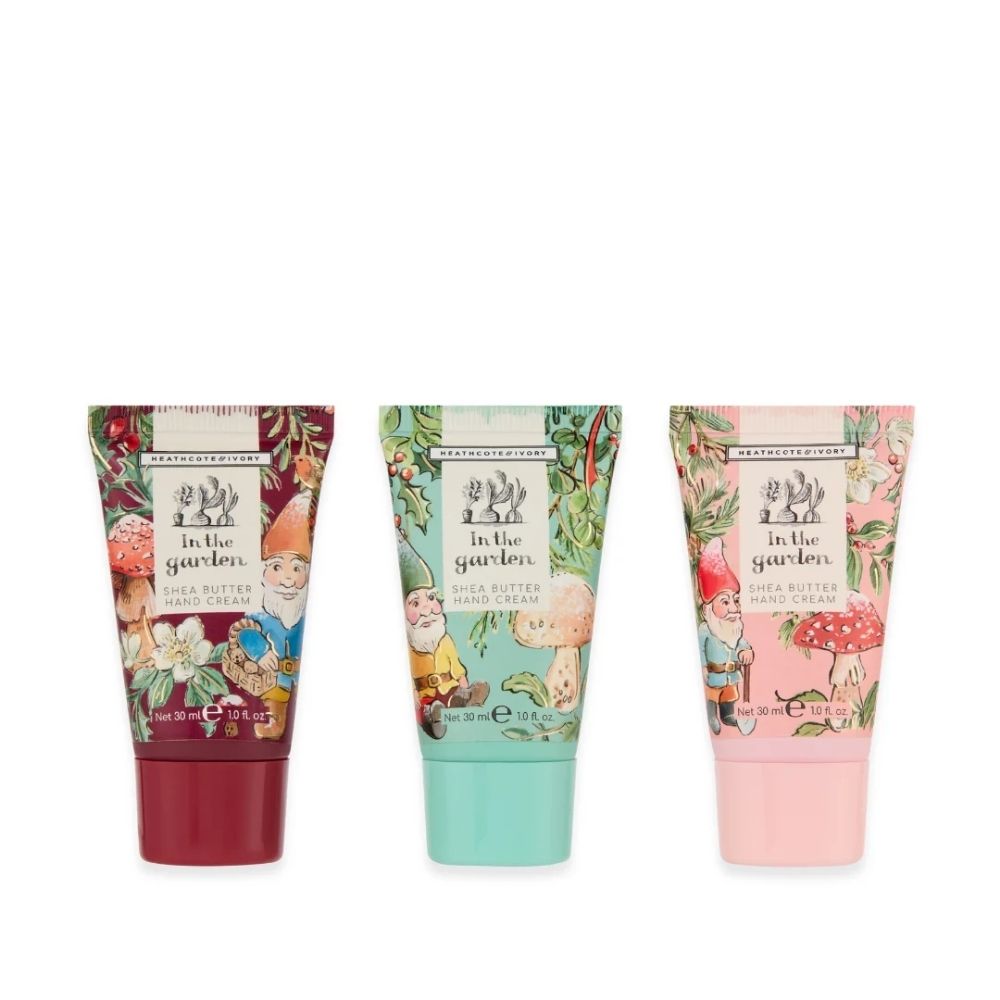 Heathcote & Ivory In The Garden Garden Gnomes Hand Cream Trio