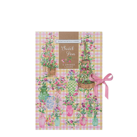 Heathcote & Ivory Sweet Pea Scented Drawer Liners - Old Railway Line Garden Centre
