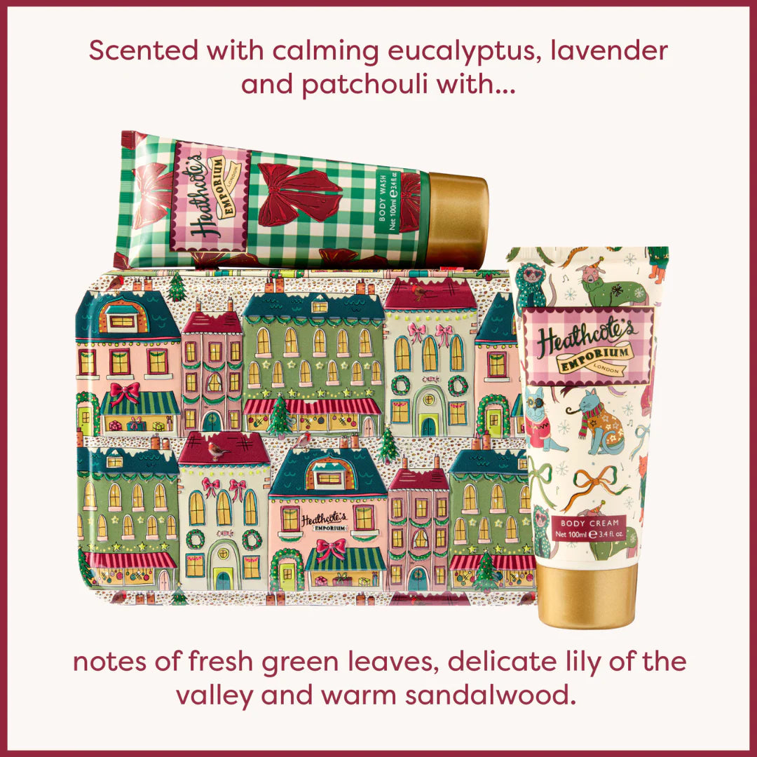 Heathcote's Emporium Body Care Gift Set in Tin