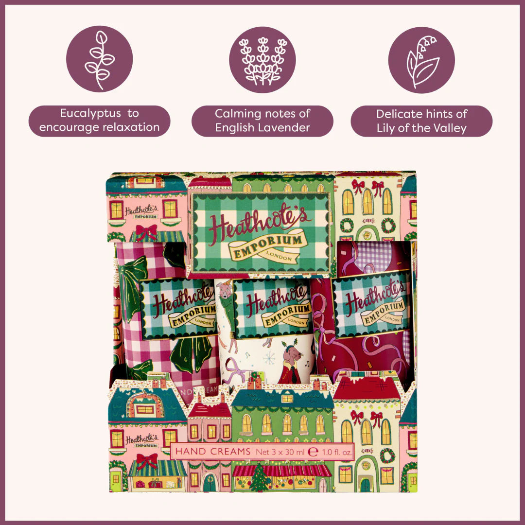 Heathcote's Emporium Hand Cream Trio (3x30ml)