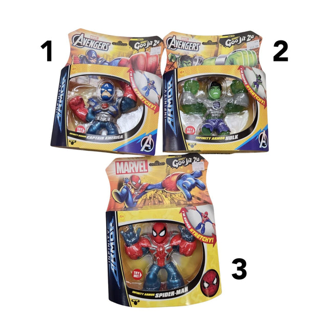 Heroes of Goo Jit Zu Marvel Infinity Armour Toy (Choice of 3) - Old Railway Line Garden Centre