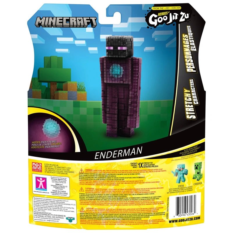 Heroes of Goo Jit Zu Minecraft Hero Pack Enderman Stretch Toy - Old Railway Line Garden Centre