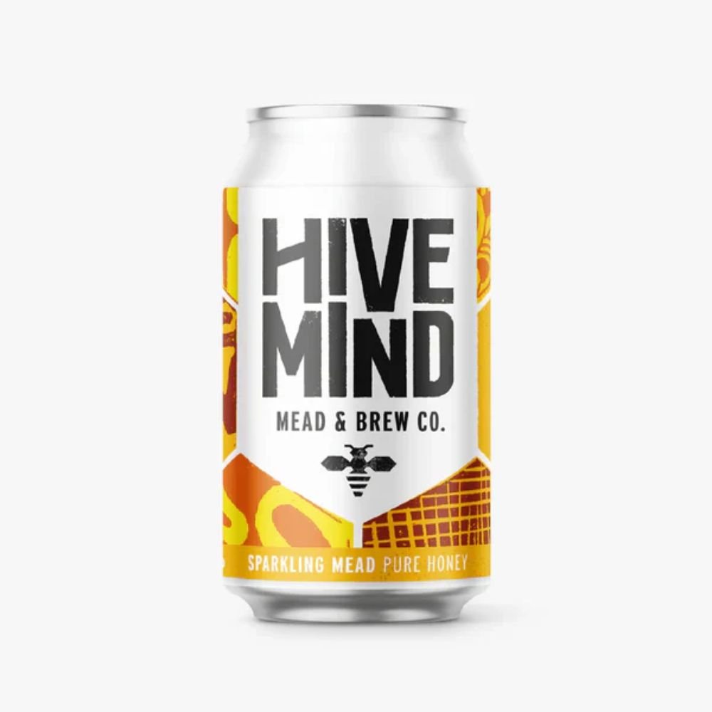Hive Mind 330ml Pure Honey Sparkling Mead Can - Old Railway Line Garden Centre
