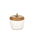 Hogewoning 13cm Clear Domincal Apple Jar - 704234 - Old Railway Line Garden Centre