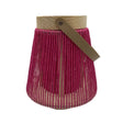 Hogewoning 23cm Natural/Pink Desamparados Lantern - 364062 - Old Railway Line Garden Centre