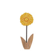 Hogewoning 25cm Natural/Yellow Deco Malpa Daisy Flower Ornament - 704239 - Old Railway Line Garden Centre