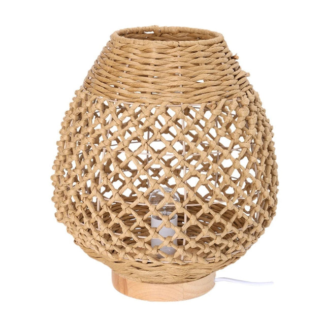 Hogewoning 36cm Natural Playa Carrillo Lamp - 409675 - Old Railway Line Garden Centre
