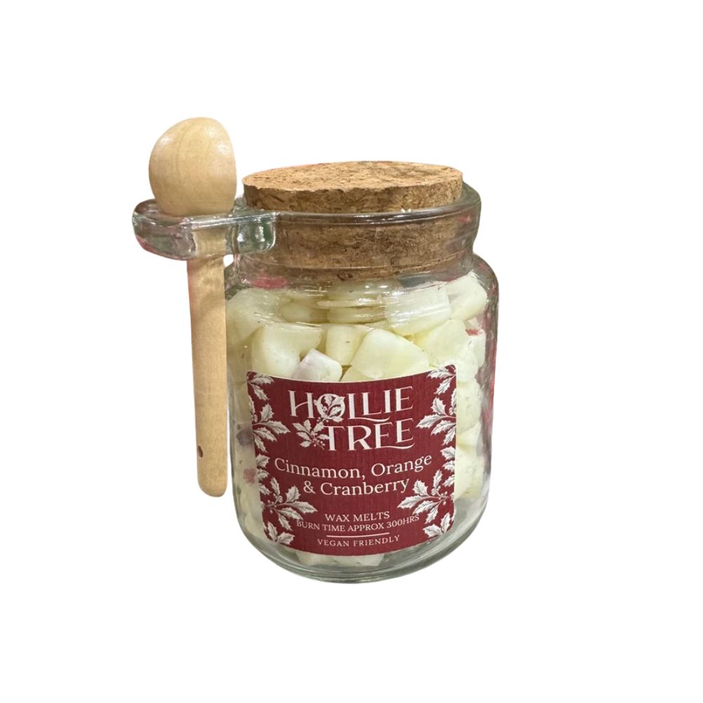 Hollie Tree Melting Pot Wax Melts Cinnamon, Orange & Cranberry
