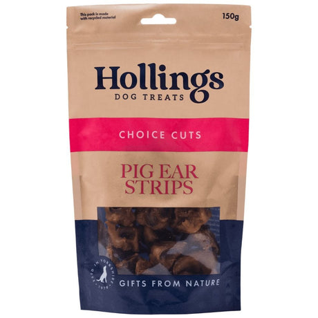 Hollings 150g Pig Ear Strips - Old Railway Line Garden Centre