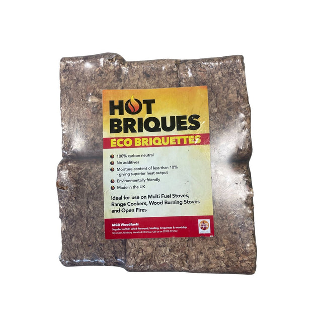 Hot Briques Heat Logs - Eco Briquettes - Old Railway Line Garden Centre