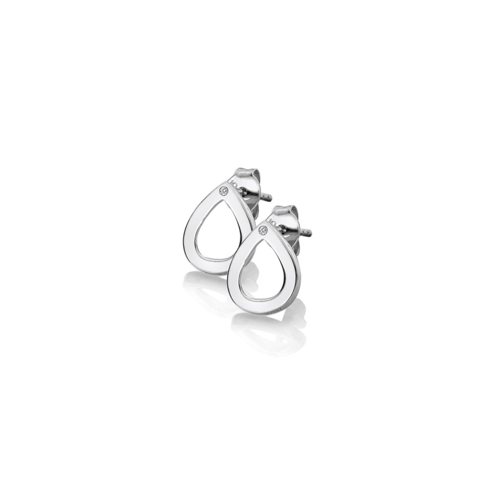Hot Diamonds 10mm Amulet Teardrop Earrings -Silver